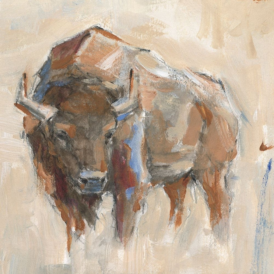 Pastel Bison II Poster Print - Ethan Harper-VARPDX200860FN Image 1