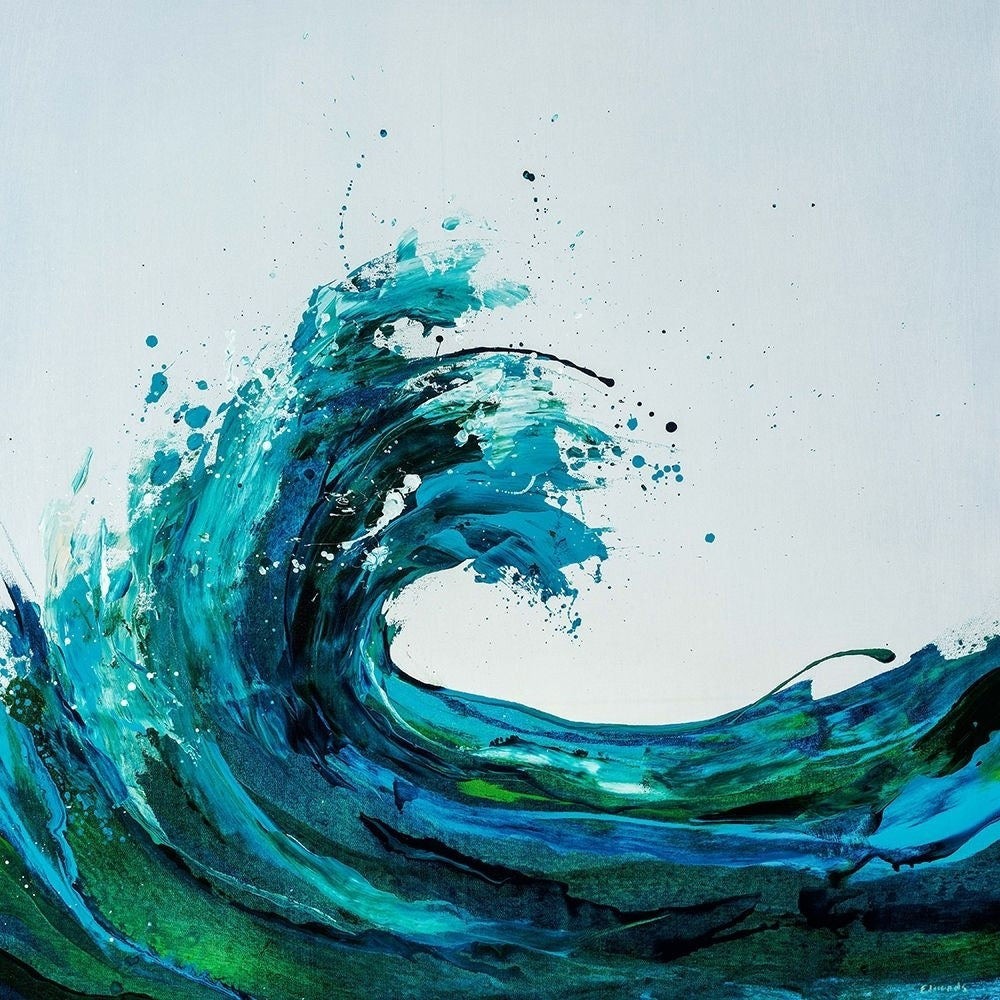 Seafoam Wave Poster Print - Sydney Edmunds-VARPDX2033571 Image 1