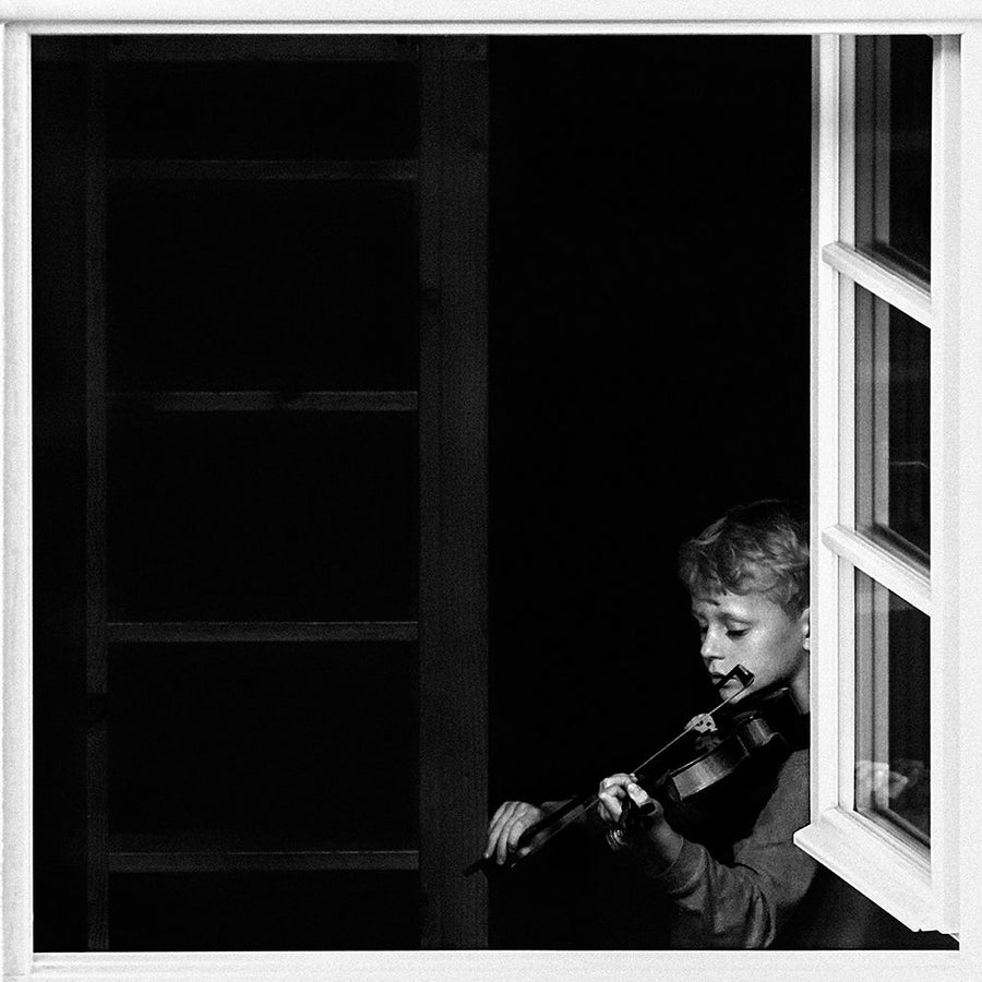 Violinist In The Window Poster Print - Alexander Jikharev-VARPDX2035574 Image 1