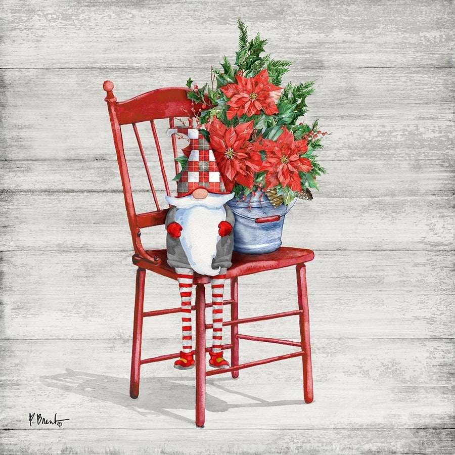 Poinsettia Gnome I Poster Print - Paul Brent-VARPDX20662 Image 1