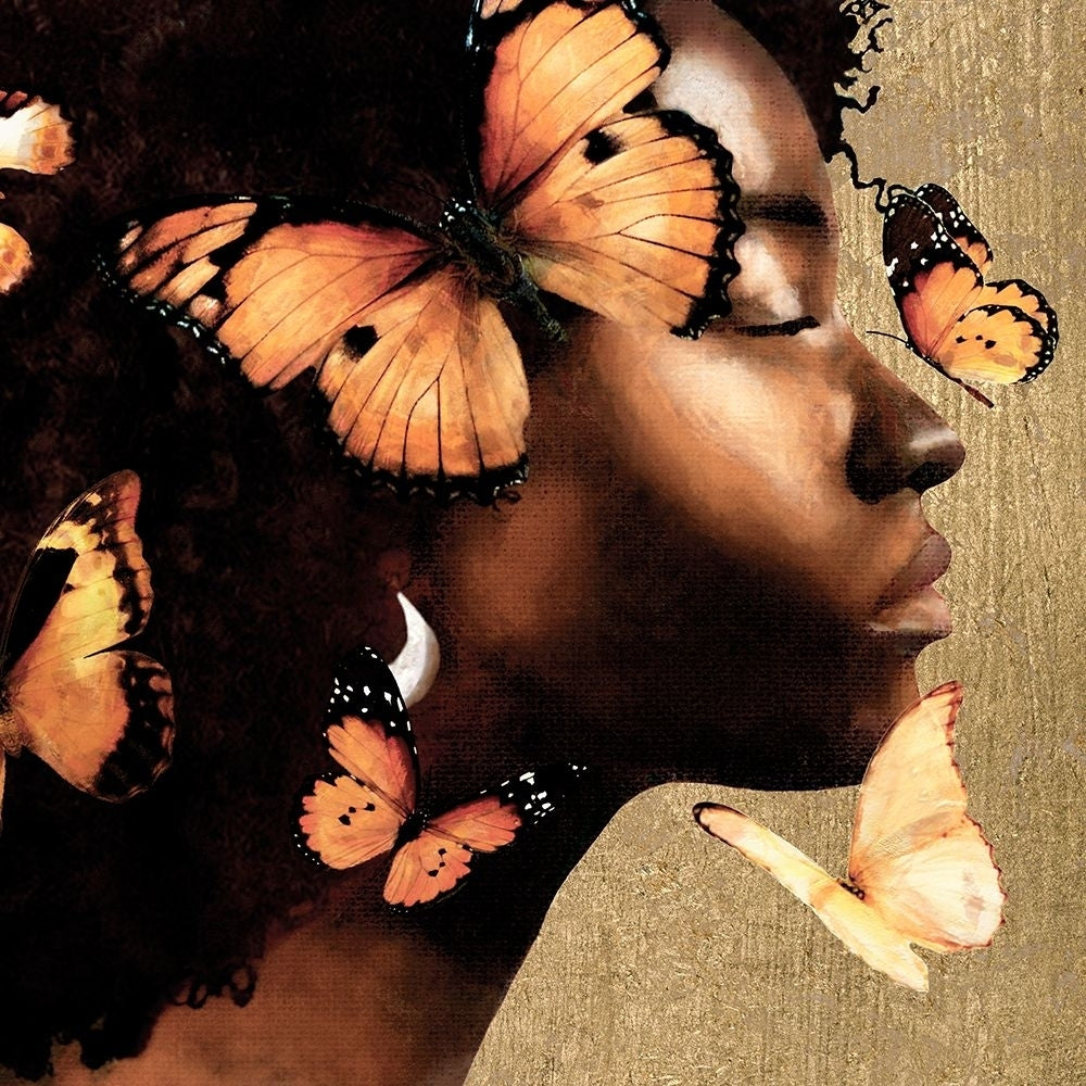 Golden Butterfly II Poster Print - Alonzo Saunders-VARPDX209081FN Image 1