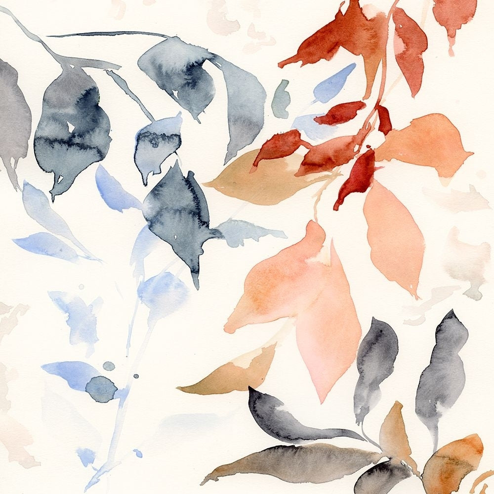 Dancing Autumn Leaves I Poster Print - Victoria Barnes-VARPDX209645FN Image 1