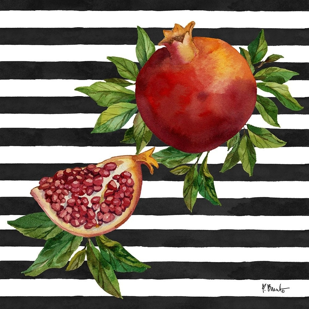 Pomegranate Bunch IV - Stripes Poster Print - Paul Brent-VARPDX21727B Image 1