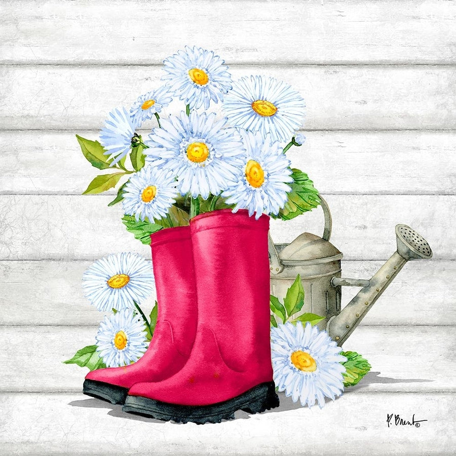 Floral Rain Boots IV Poster Print - Paul Brent-VARPDX21722 Image 1