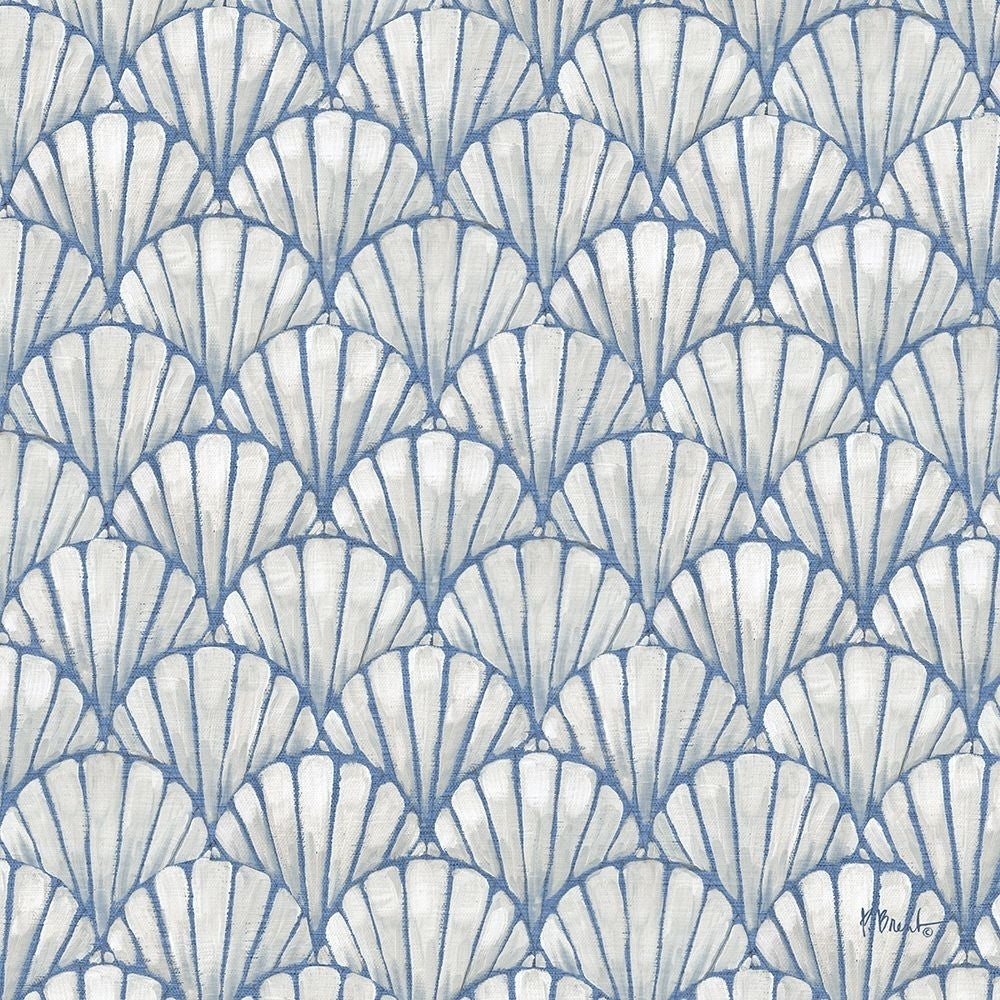 Deco Shell Pattern - Periwinkle Poster Print - Paul Brent-VARPDX23517A Image 1