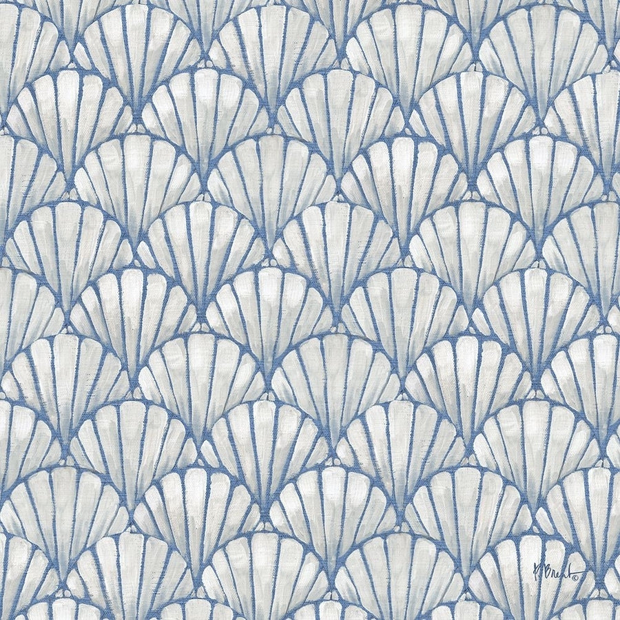 Deco Shell Pattern - Periwinkle Poster Print - Paul Brent-VARPDX23517A Image 1