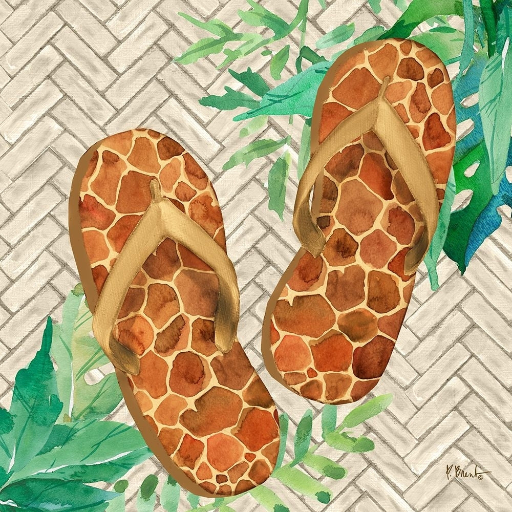 Jungle Flip Flops II Poster Print - Paul Brent-VARPDX23609 Image 1