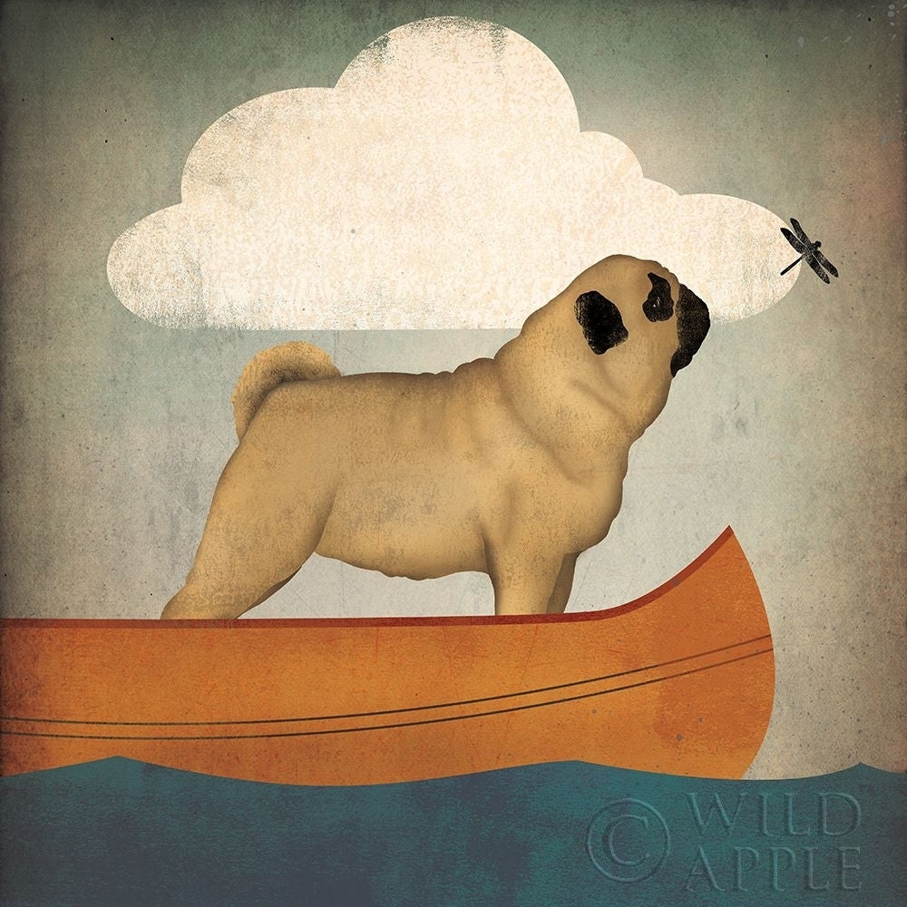 Pug Canoe Co Poster Print by Ryan Fowler-VARPDX26311 Image 1