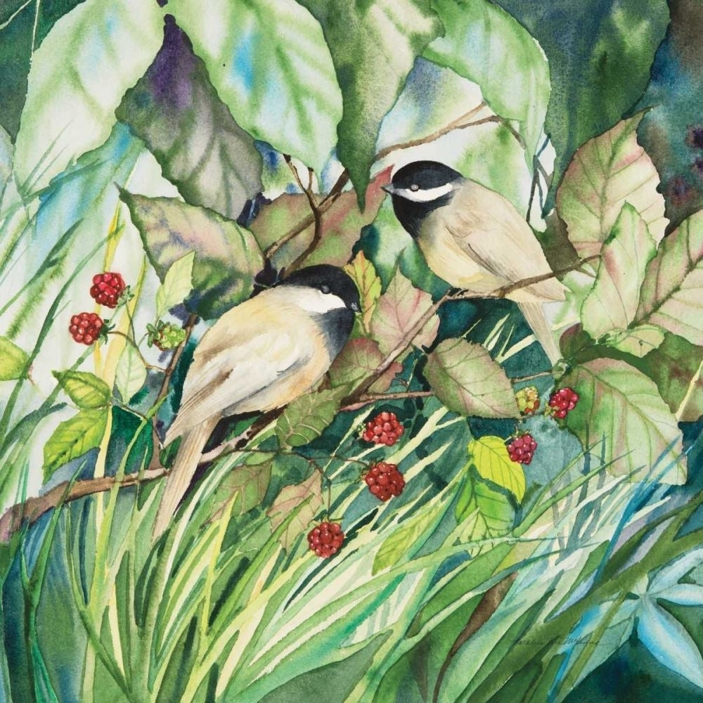 Chickadees Sq by Kathleen Parr McKenna-VARPDX29600 Image 1