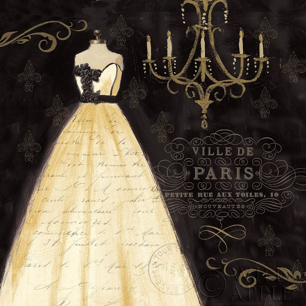 French Couture I Gold 18x18 Poster Print by Emily Adams-VARPDX34732 Image 1