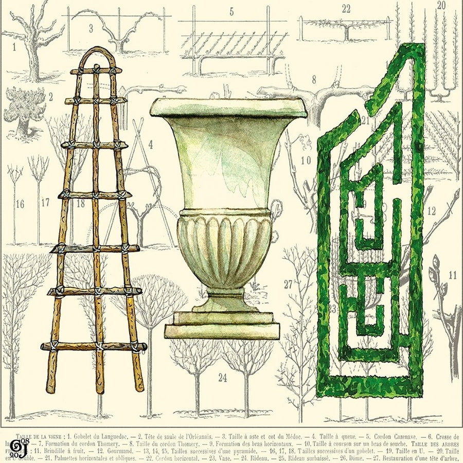 Garden Maze Poster Print - Ginny Joyner-VARPDX34754D Image 1