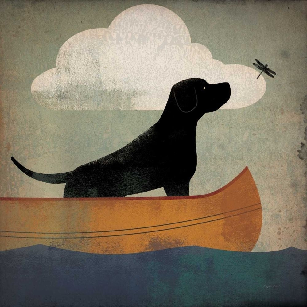 Black Dog Canoe Ride by Ryan Fowler-VARPDX35286 Image 1