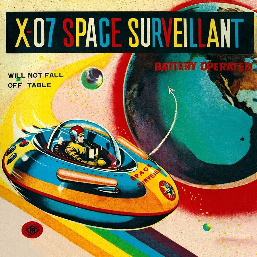 X-07 Space Surveillant I Poster Print by Retrorocket Retrorocket-VARPDX375971 Image 1