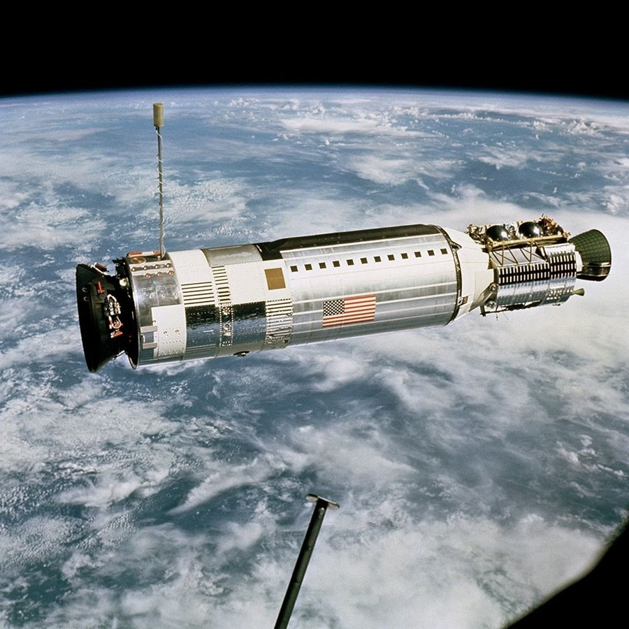 Agena Target Docking Vehicle Viewed from Gemini 12 1966 Poster Print by NASA NASA-VARPDX393575 Image 1