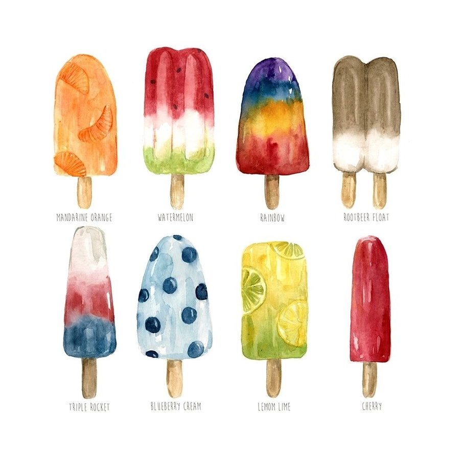 Popsicles Favorite Flavor Poster Print by Carol Robinson-VARPDX40865 Image 1