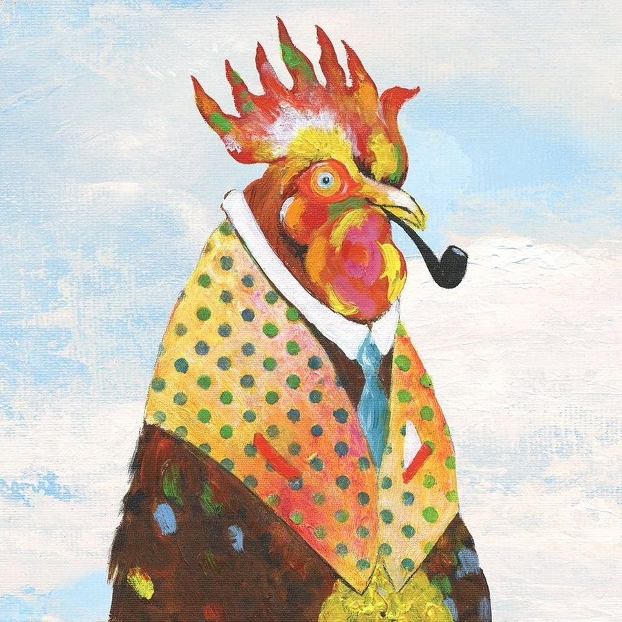 Groovy Rooster and Sky Poster Print by Tava Studios Tava Studios-VARPDX40791 Image 1