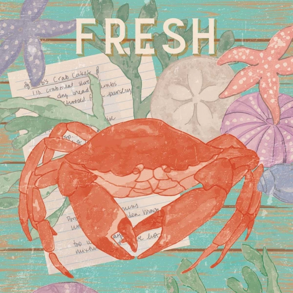 Fresh Seafood I Poster Print - Leslie Mark-VARPDX105621D Image 1