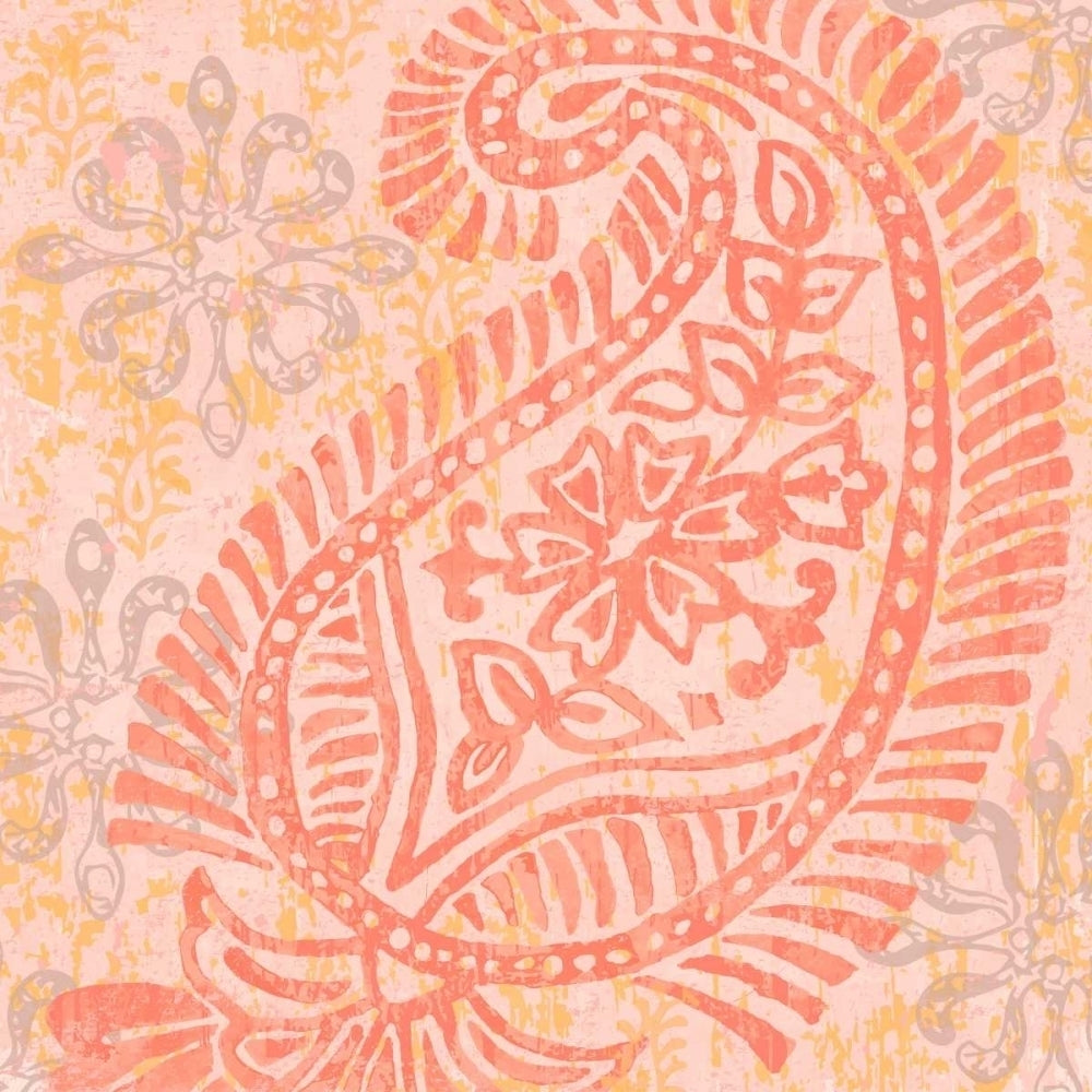 Block Print Paisley I Poster Print - Leslie Mark-VARPDX105637GG Image 1