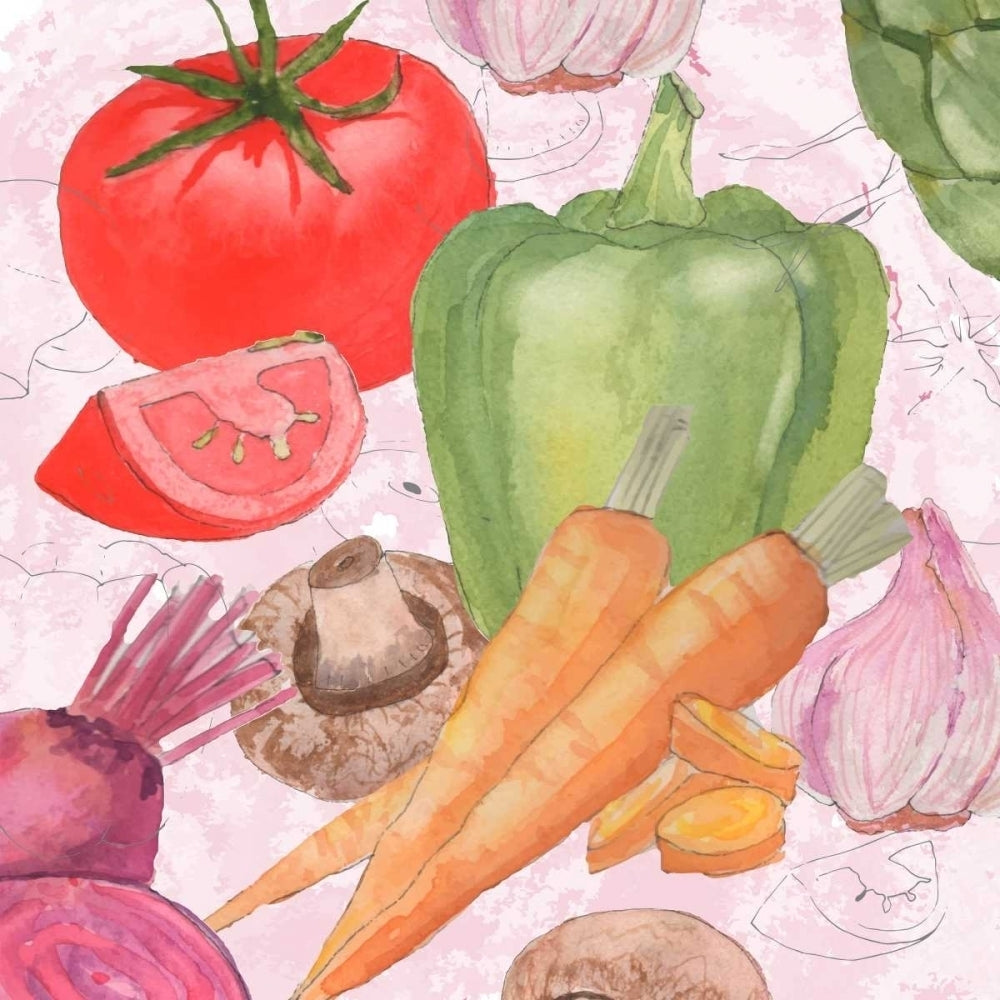 Veggie Medley II Poster Print - Leslie Mark-VARPDX107048D Image 1