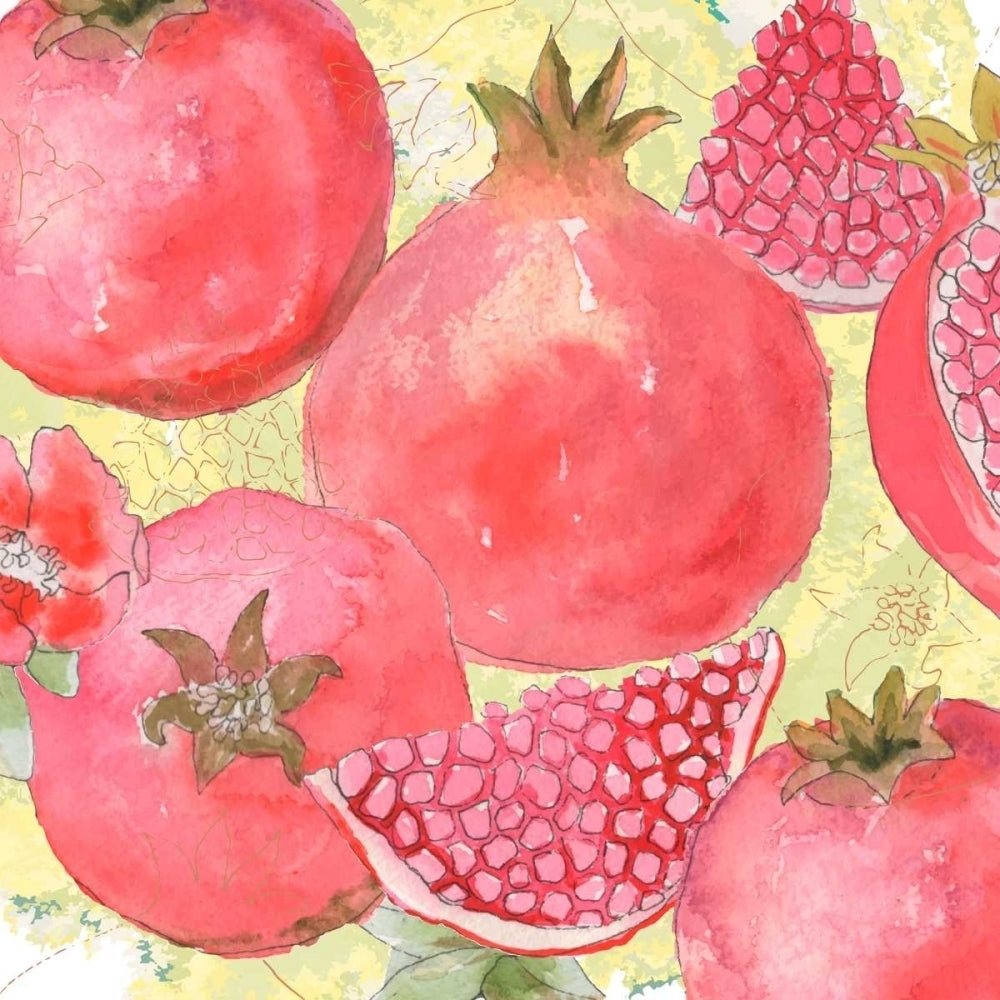 Pomegranate Medley I Poster Print - Leslie Mark-VARPDX107053D Image 1