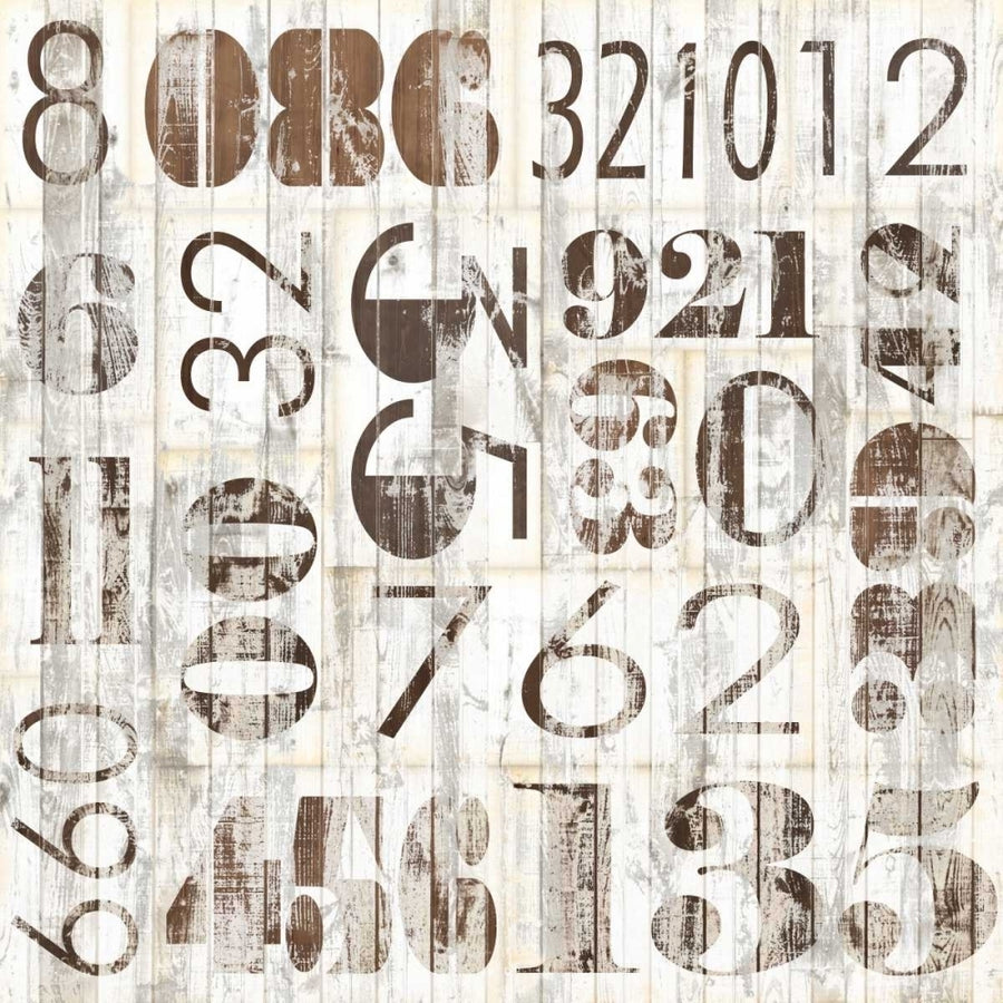 Weathered Numbers I Poster Print - Jarman Fagalde-VARPDX107747GG Image 1