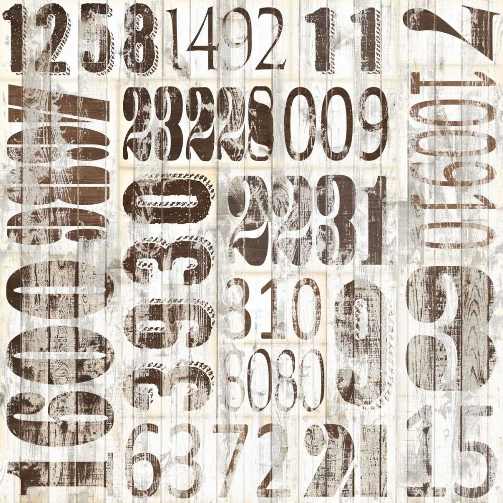 Weathered Numbers II Poster Print - Jarman Fagalde-VARPDX107748GG Image 1