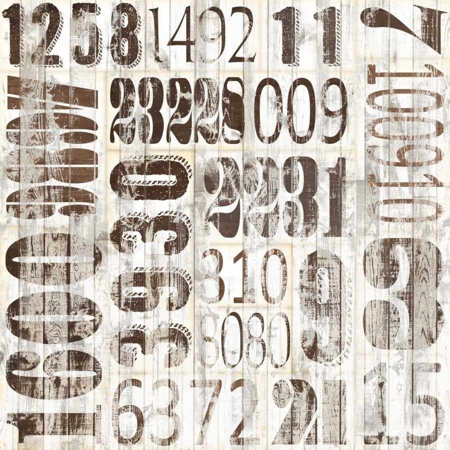 Weathered Numbers II Poster Print - Jarman Fagalde-VARPDX107748GG Image 1