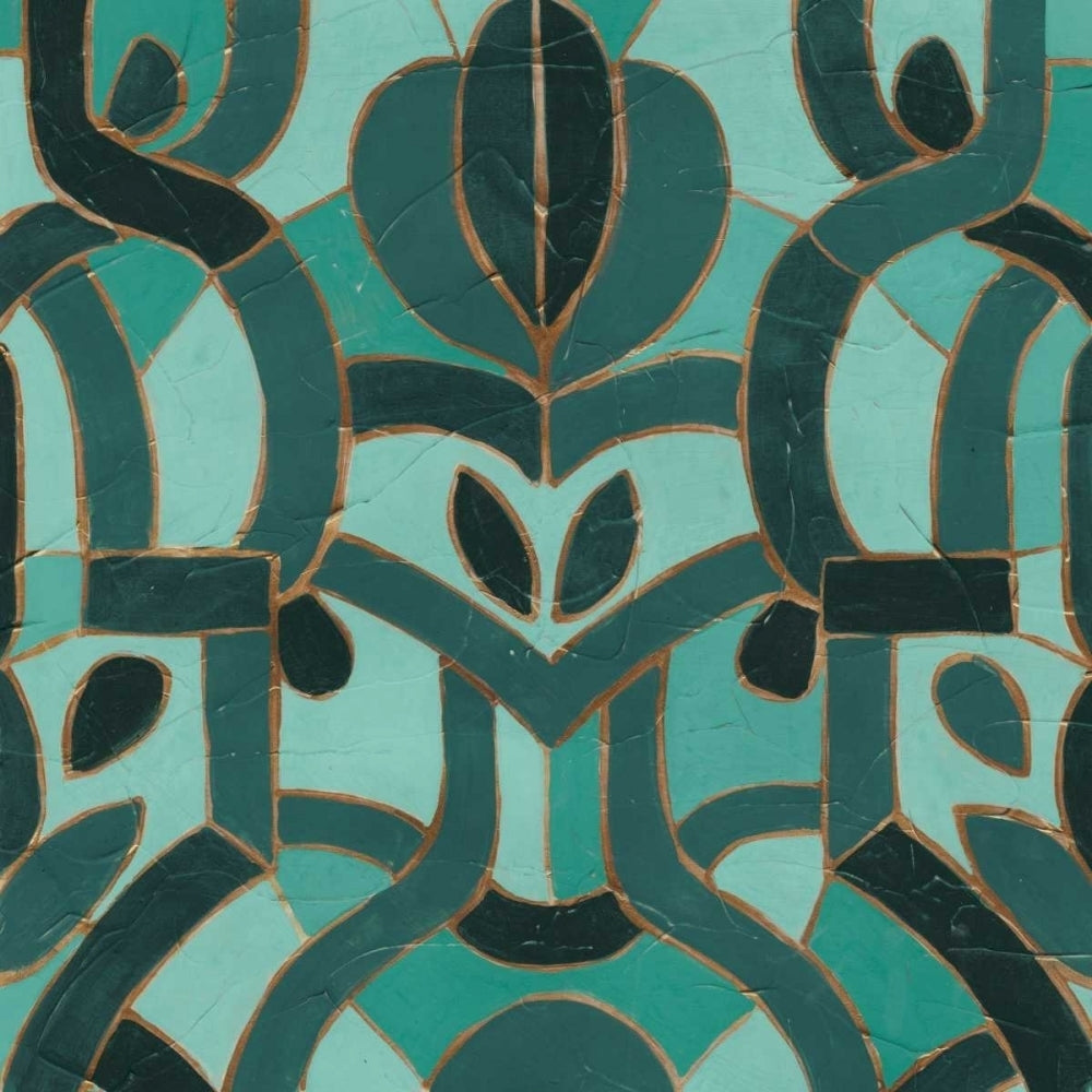 Turquoise Mosaic I Poster Print - June Erica Vess-VARPDX108381Z Image 1