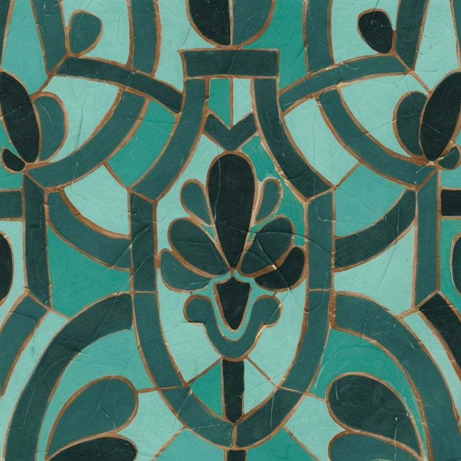 Turquoise Mosaic III Poster Print - June Erica Vess-VARPDX108383Z Image 1