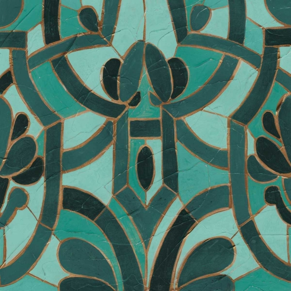 Turquoise Mosaic II Poster Print - June Erica Vess-VARPDX108382Z Image 1