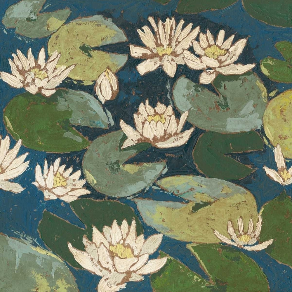 Water Flowers I Poster Print - Megan Meagher-VARPDX109426Z Image 1