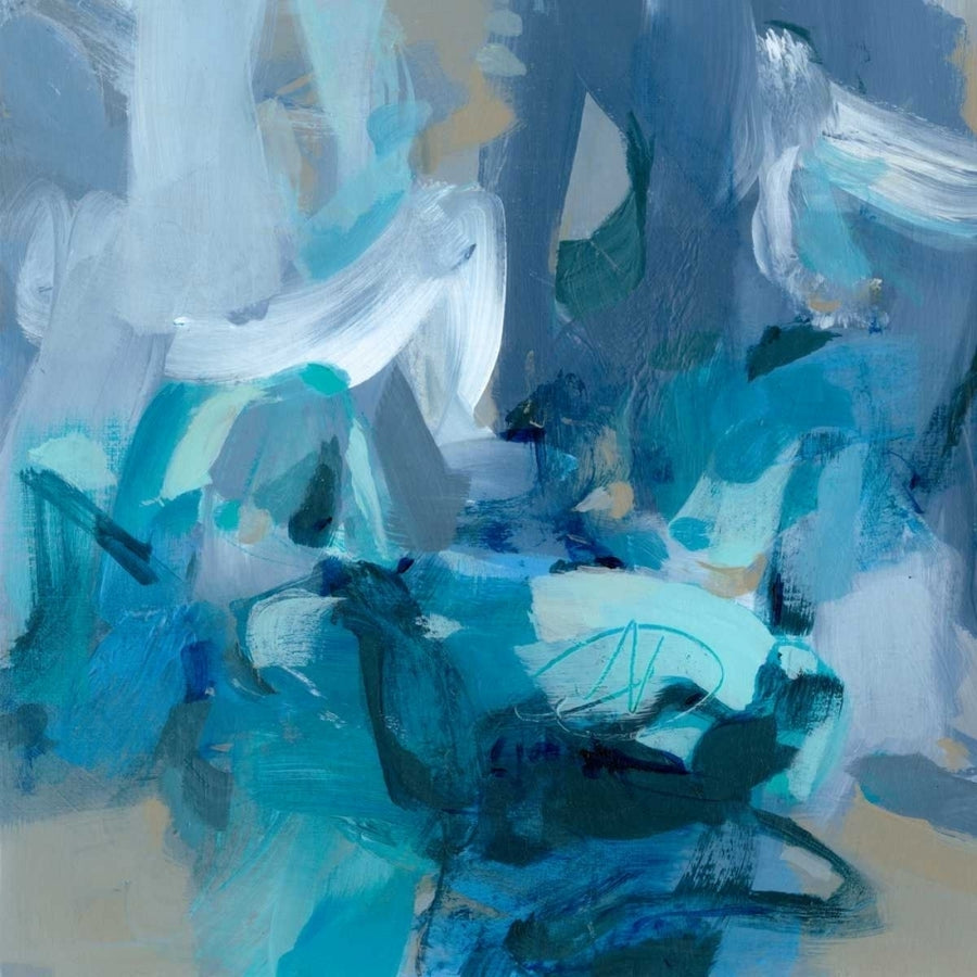 Abstract Blues II Poster Print - Christina Long-VARPDX109890FN Image 1