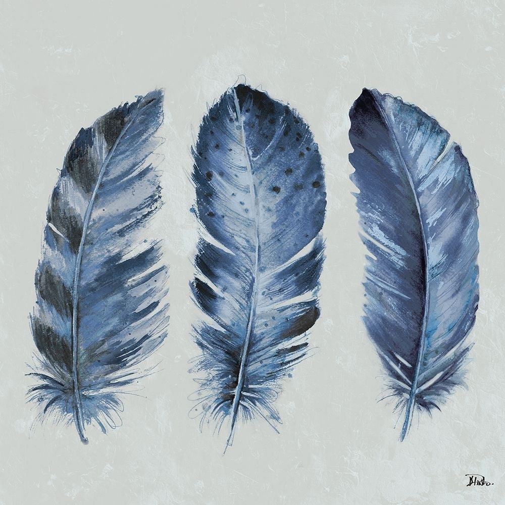 Indigo Feathers II Poster Print - Patricia Pinto-VARPDX11052L Image 1