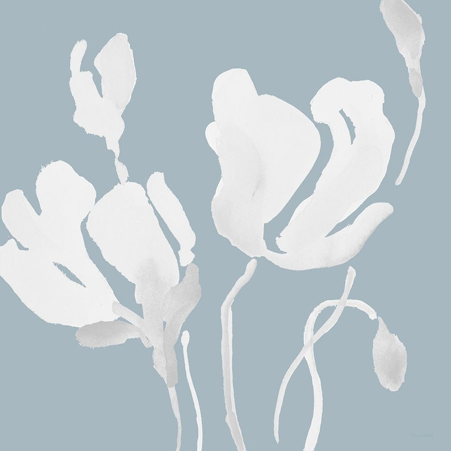 White Tonal Magnolias Poster Print - Lanie Loreth-VARPDX11066J Image 1