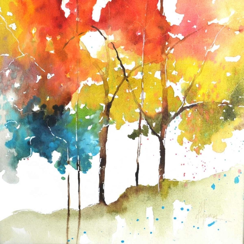 Rainbow Trees II Poster Print - Leticia Herrera-VARPDX113226GG Image 1