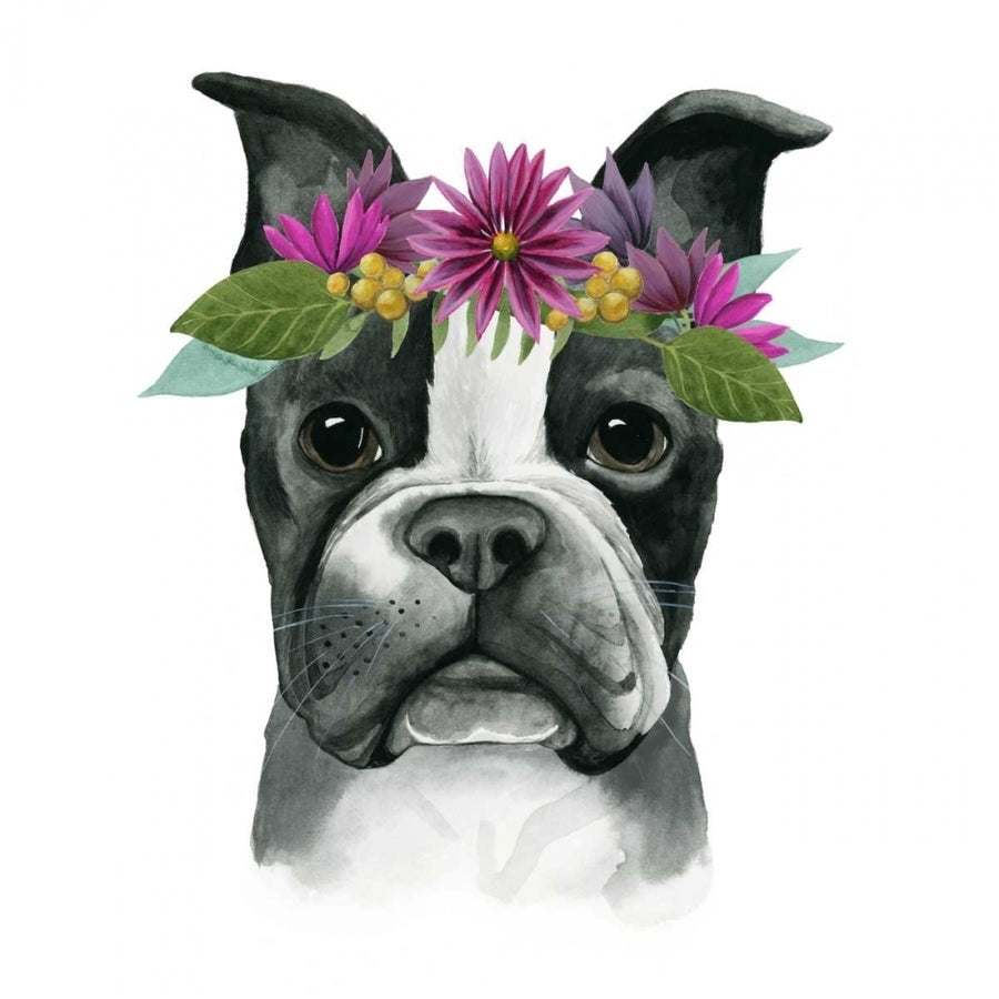 Flower Crown Pup II Poster Print - Grace Popp-VARPDX116338GG Image 1