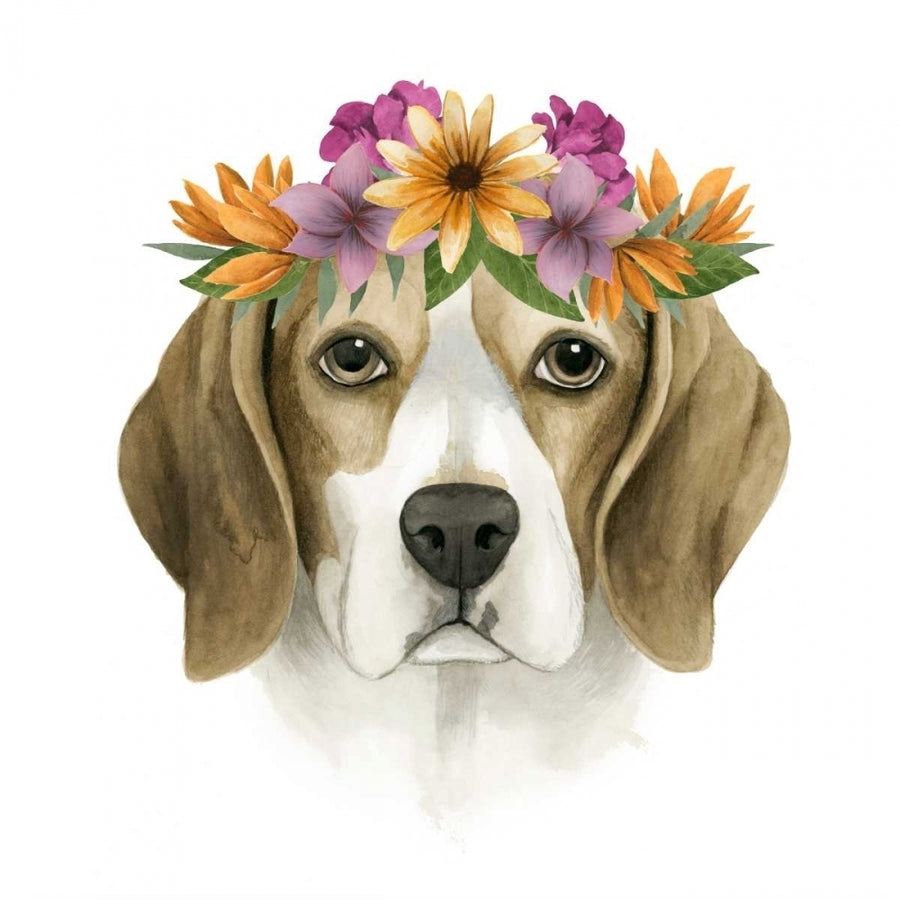 Flower Crown Pup IV Poster Print - Grace Popp-VARPDX116340GG Image 1