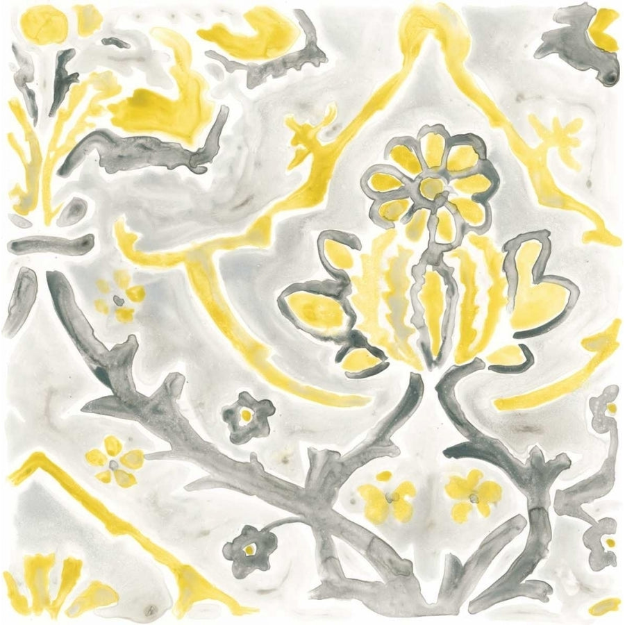 Citron Damask Tile I Poster Print - June Erica Vess-VARPDX118606Z Image 1