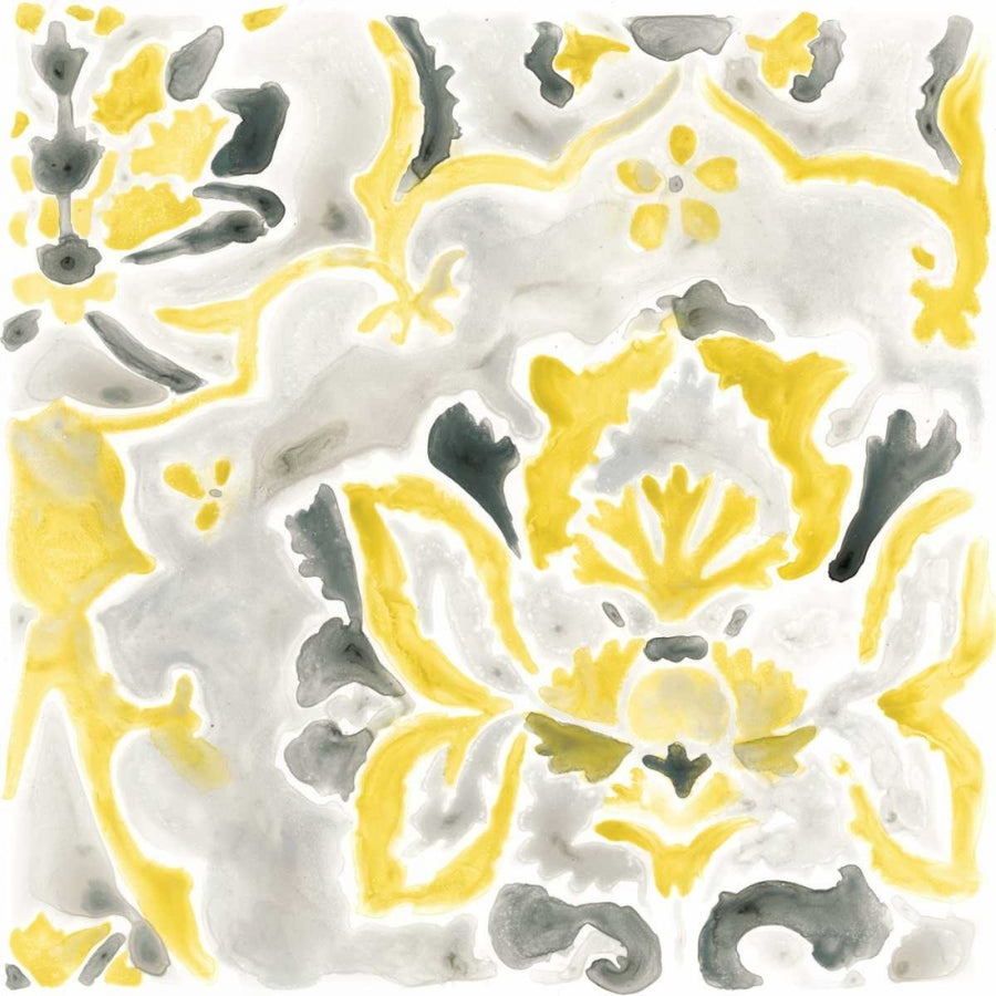 Citron Damask Tile III Poster Print - June Erica Vess-VARPDX118608Z Image 1