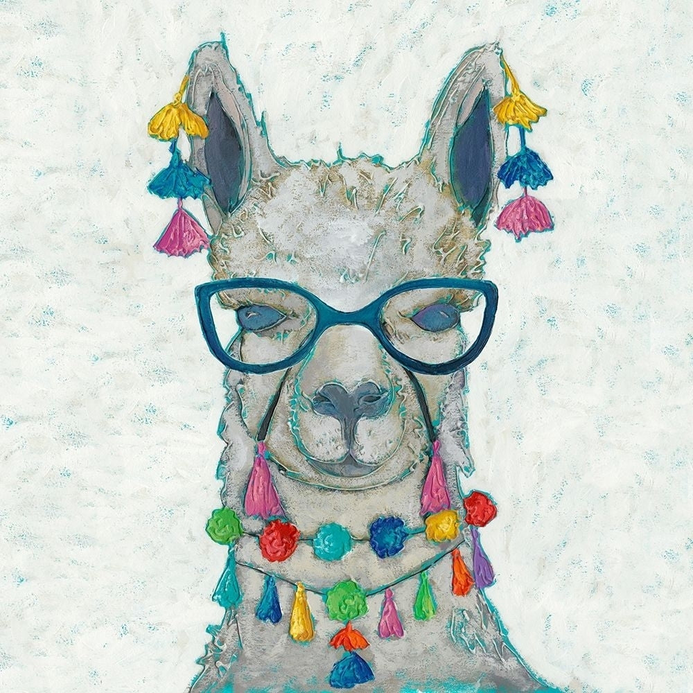 Llama Love with Glasses II Poster Print - Chariklia Zarris-VARPDX120566GG Image 1