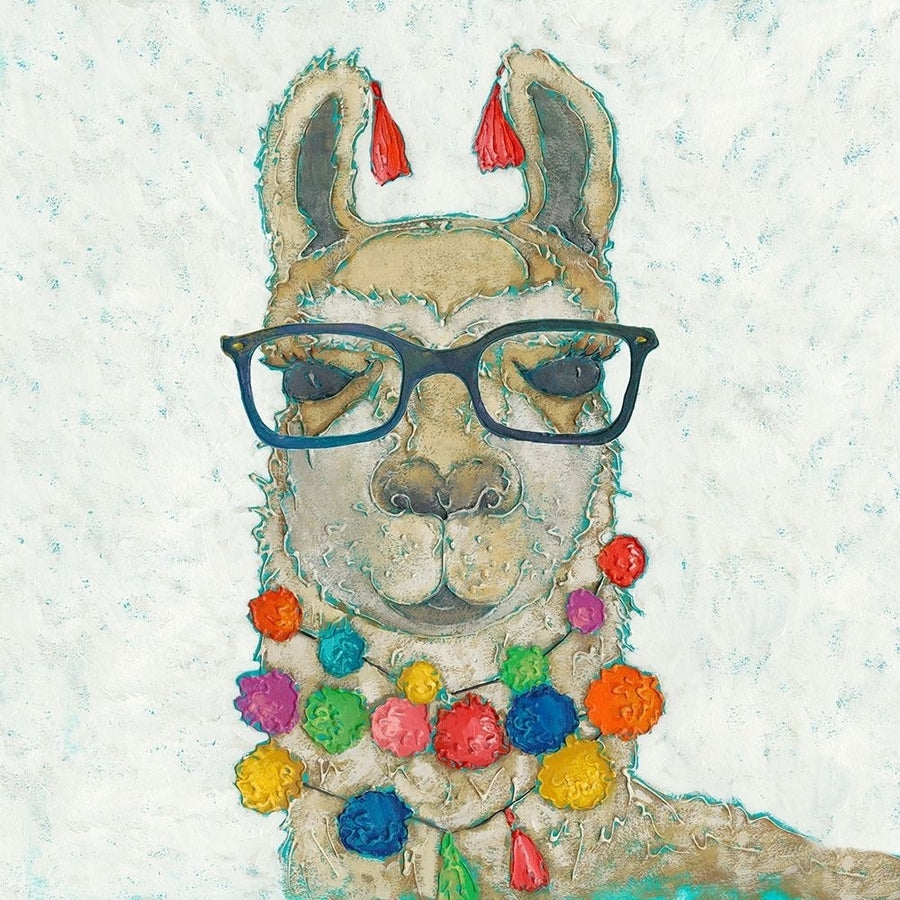 Llama Love with Glasses I Poster Print - Chariklia Zarris-VARPDX120565GG Image 1