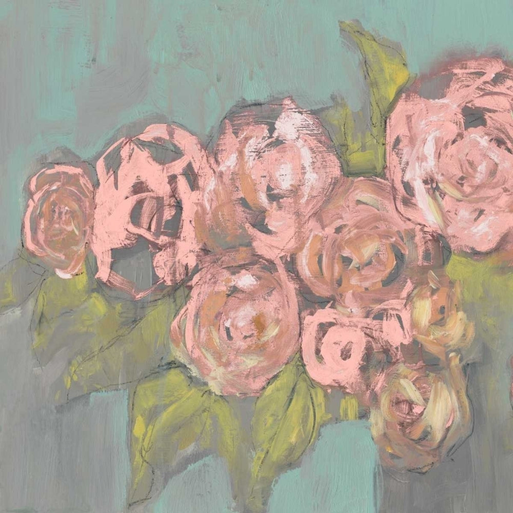 Blush Pink Flowers I Poster Print - Jennifer Goldberger-VARPDX121136FN Image 1