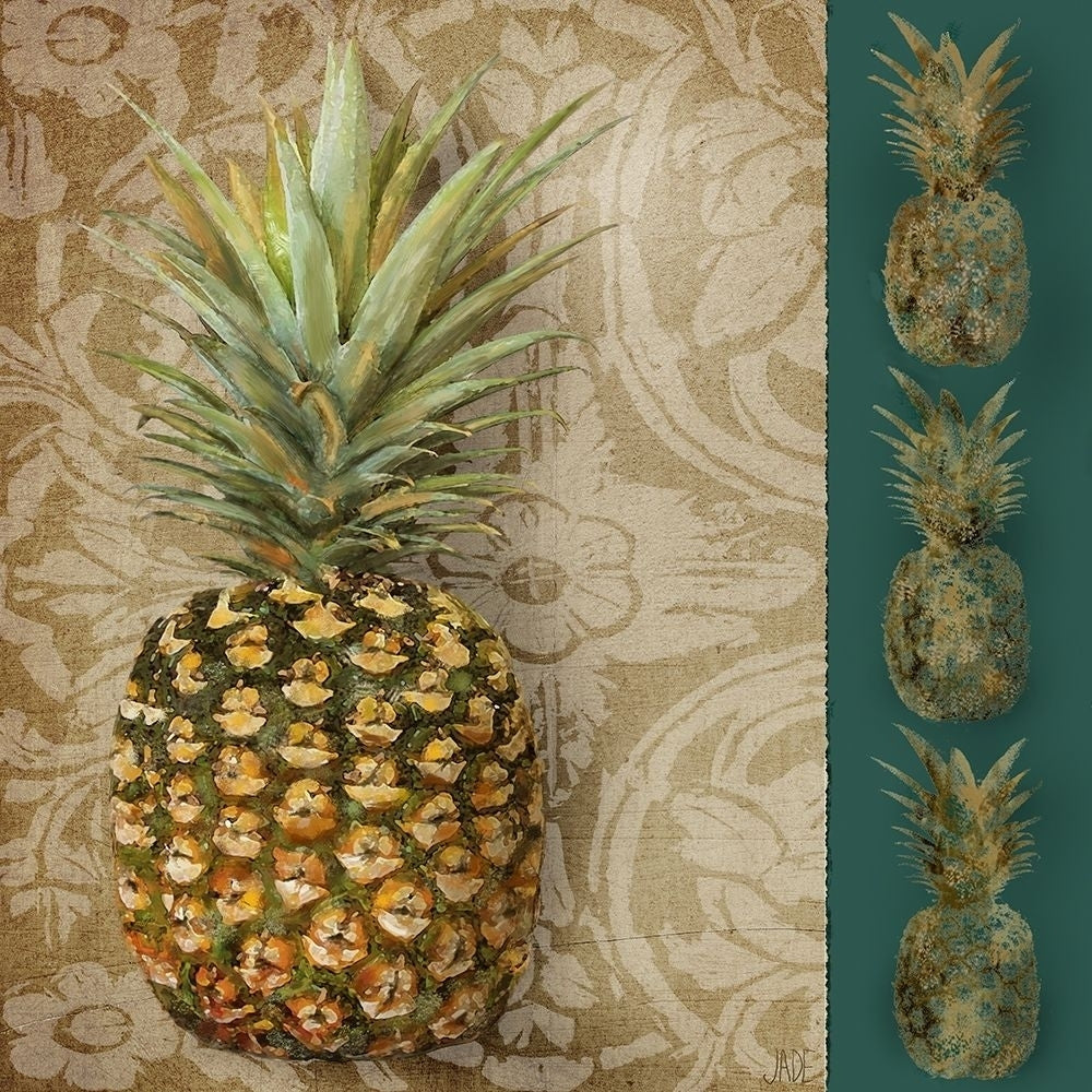 Pineapple Welcome I Poster Print - Jade Reynolds-VARPDX124575GG Image 1