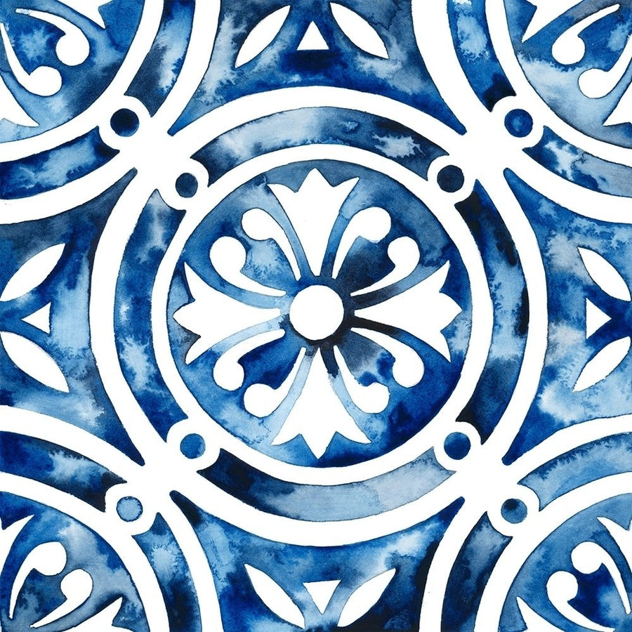 Cobalt Tile IV Poster Print - Grace Popp-VARPDX125995GG Image 1