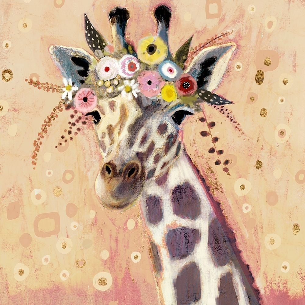 Klimt Giraffe I Poster Print - Victoria Borges-VARPDX128244GG Image 1