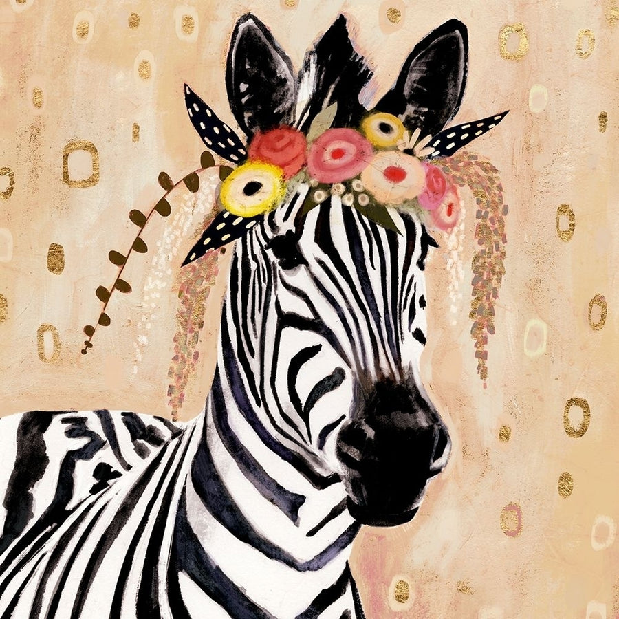 Klimt Zebra I Poster Print - Victoria Borges-VARPDX128246GG Image 1