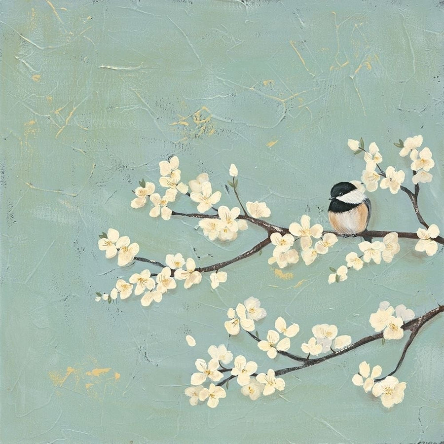 Chickadee and Dogwood I Poster Print - Jade Reynolds-VARPDX131879GG Image 1