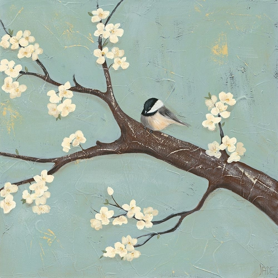 Chickadee and Dogwood II Poster Print - Jade Reynolds-VARPDX131880GG Image 1