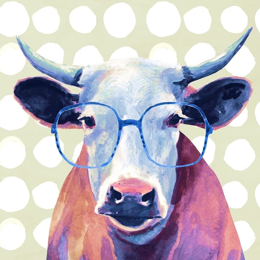 Bespectacled Bovine II Poster Print - Victoria Borges-VARPDX132001GG Image 1