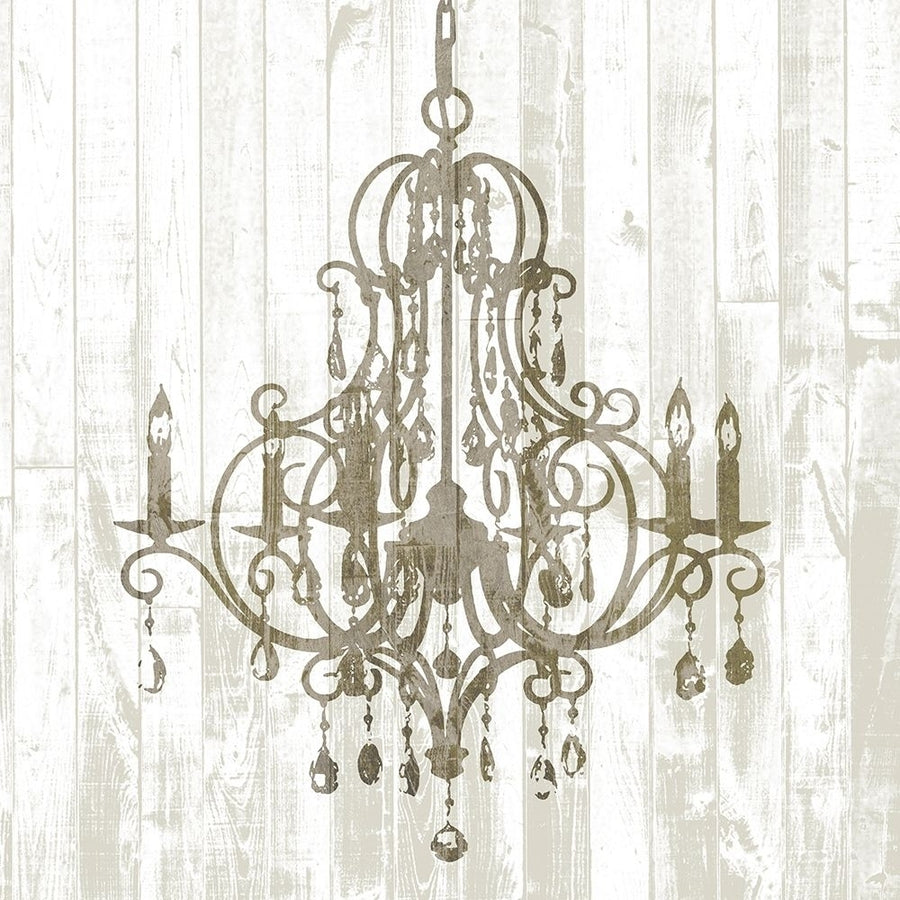 Shiplap Chandelier II Poster Print - Jennifer Goldberger-VARPDX133320GG Image 1